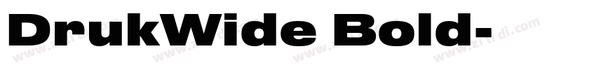 DrukWide Bold字体转换